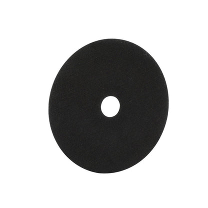 Image of a Giantz 200-Piece Cutting Discs 4" 100mm, Giantz 200pcs 4" Cutting Discs 100mm Angle Grinder Thin Cut Off Wheel for Metal. The disc, ideal for stainless steel cutting, is black with an orange stripe and white text detailing its dimensions (4 inches, 100mm, 100x1.6x16mm). Max RPM is 15,200 and speed is 80 m/s. Various safety icons are visible.
