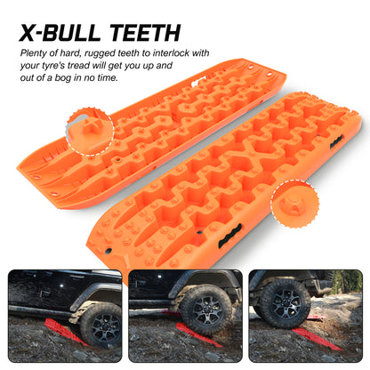 X-BULL Recovery Tracks Boards Sand Truck Mud 4WD 4x4 Gen3.0 Orange/ Tyre Tire Deflator