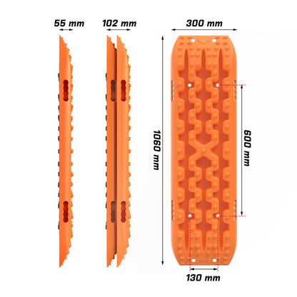 X-BULL Recovery tracks Boards 10T 2 Pairs Sand Mud Snow With Mounting Bolts pins