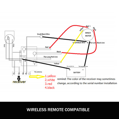 An industrial-grade X-BULL Winch Solenoid Relay Controller 500A DC Switch 4WD 9500LBS-17000LBS 4x4 with a black housing and numerous metal terminals on top, each secured with a bolt and nut. A label on one side includes the model number ADC5005-1-12V. Featuring heavy-duty construction, the relay also has mounting holes at the bottom.