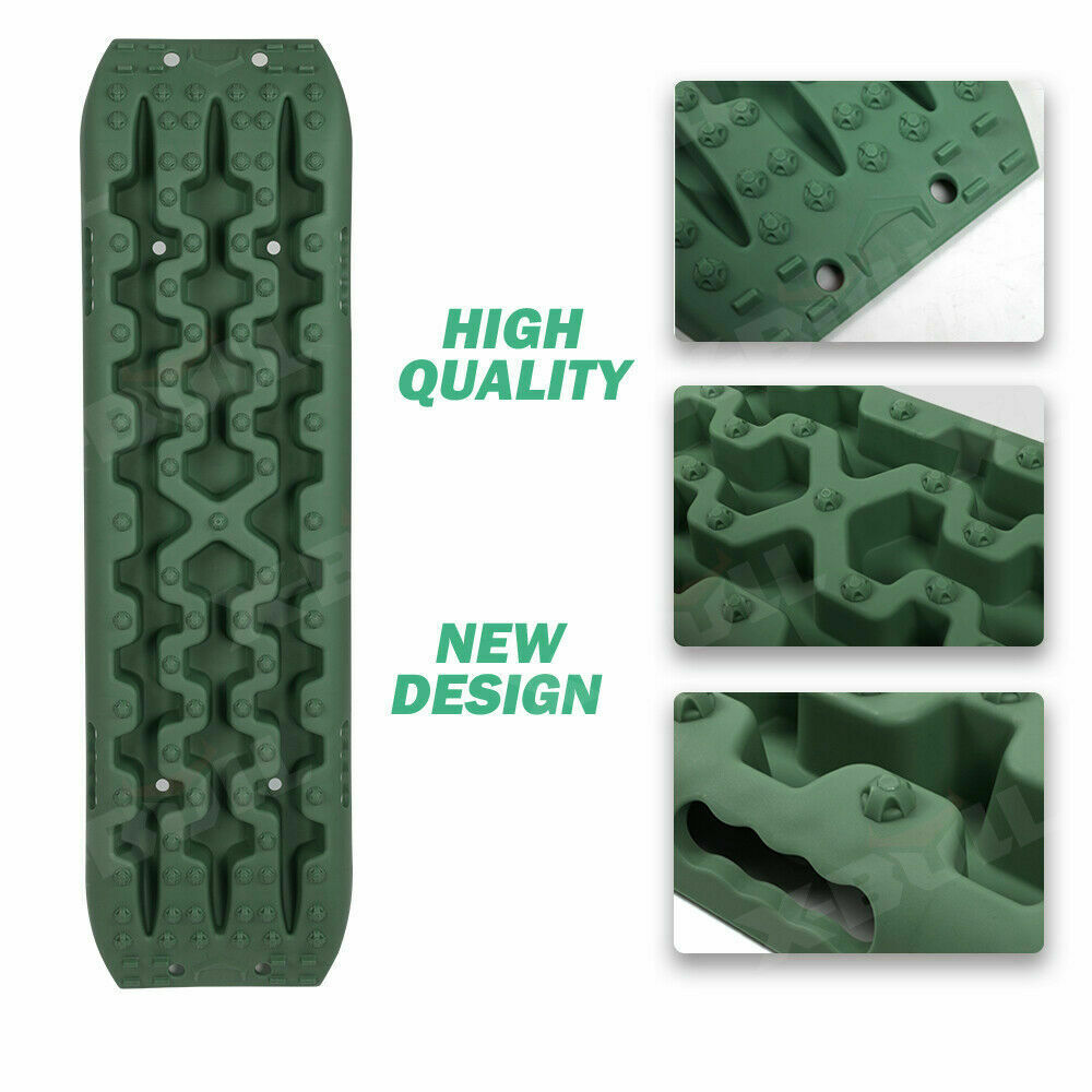 X-BULL Recovery tracks / Sand tracks / Mud tracks / Off Road 4WD 4x4 Car 2 Pairs Gen 3.0 - Olive