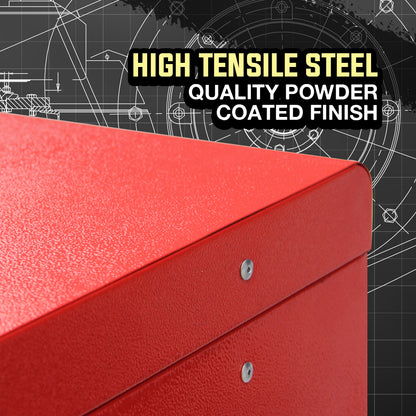 BULLET 478 Piece Tool Box Chest Kit Storage Cabinet Set Drawers With Tools RED