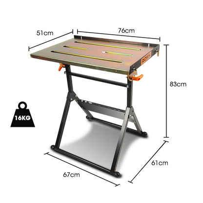 ROSSI 150kg Capacity Angle Adjustable Welding Table