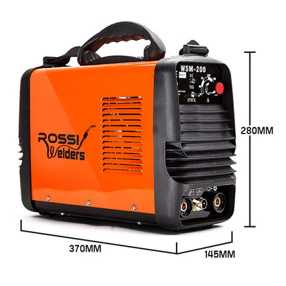 ROSSI Welder Inverter 200 Amp Welding Machine TIG ARC MMA DC WSM200 Portable