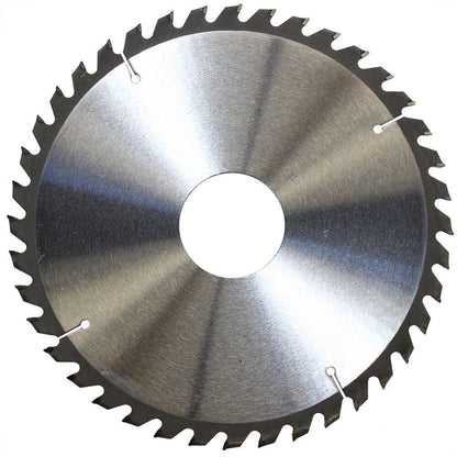 A Wood Cutting Circular Saw Blade 250mm 40T 10” Wheel Hole60 TCT Cross Disc Timber labeled "WDMATE Australia Seller" with specifications of 10"x40Tx60 is displayed. This tungsten carbide tipped cross cutting wheel features sharp teeth around its edge and a central hole. Product information and safety icons are printed around the hole.