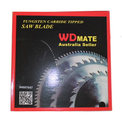 A 2x TCT Circular Saw Blade 14” Wood Cutting 350mm 48T 30mm Timer ATB with sharp, tungsten carbide tipped teeth and a central arbor hole. The blade features a large label in the center with brand information and specifications. An additional smaller metal ring is positioned to the left of the wood cutting blade. An "AU Seller" icon is in the bottom left corner.