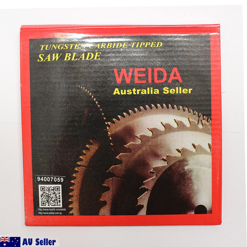 A 2x 160mm 60T Wood Circular Saw Blade Cutting Disc 6-1/4" Bore 25.4/22.2mm K2.5mm, with specifications including art.nr: MTS 160.60, max. 9600 min-1, and EN 13236 compliance. This tungsten carbide tipped cutting disc is silver with a white center. Two rings are near the blade and an "AU Seller" badge is visible.
