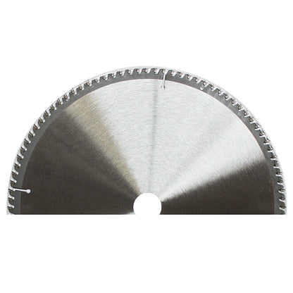 A 300mm 100T Wood Circular Saw Blade Cutting 12" Bore 30/25.4/22.23 mm K3.2mm labeled "WEIDA Australia Seller" with specifications 12"x100Tx30. The center of the tungsten carbide tipped (TCT) blade shows details about model, speed, and compliance. Two small washer rings are placed on either side of this cutting disc.