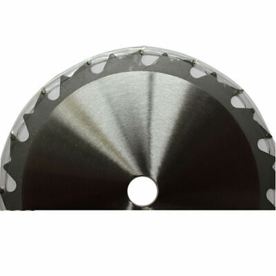 Circular saw blade labeled "2x 185mm 16T Wood Circular Cutting Disc Saw Blade7-1/4” Bore 20/16mm 2.2mm Kerf" with product specifications: 7¼” (185mm) x 16 teeth, tungsten carbide tipped. Symbols indicate safety instructions. A QR code and serial number "94007080" are visible. A separate ring accompanies the blade.