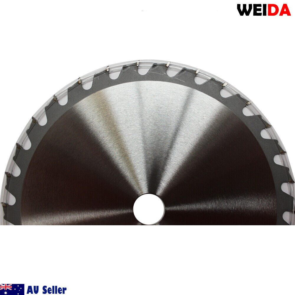 A 3x 235mm Wood Circular Saw Blade Cutting Disc 9-1/4” 30T Bore25mm 2.2mm Kerf Cut with "WEIDA" branding features tungsten carbide tipped teeth for precision. It includes a QR code, product number 94007084, and additional technical details. An "AU Seller" logo is positioned at the bottom left.